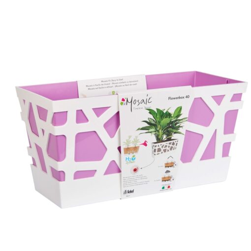 Plastična žardinjera Mosaic Flowerbox 40 ROZE